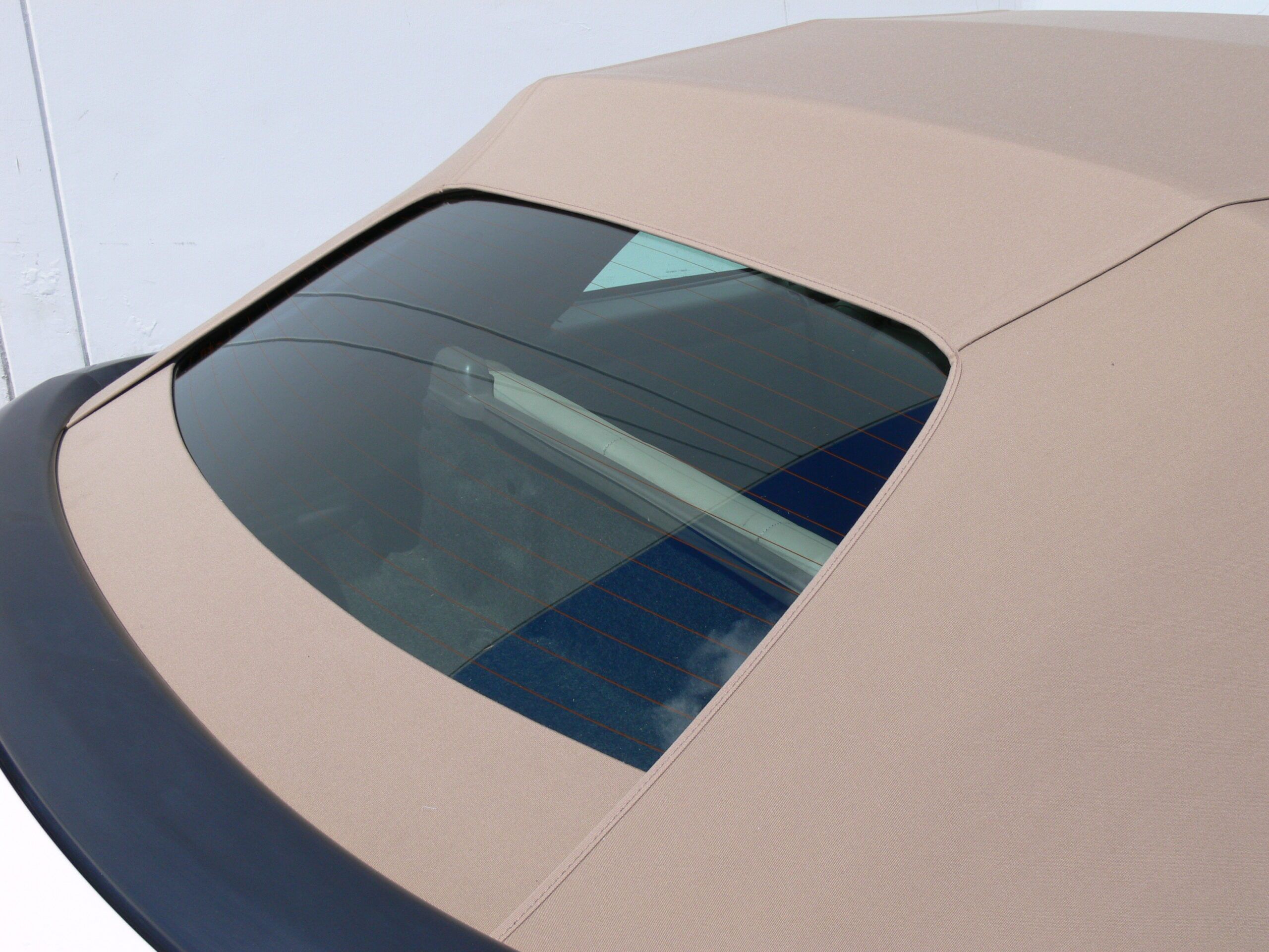 Toyota Convertible Top 2000-2003 Solara Glass Rear Window Section Only Black Stayfast Canvas