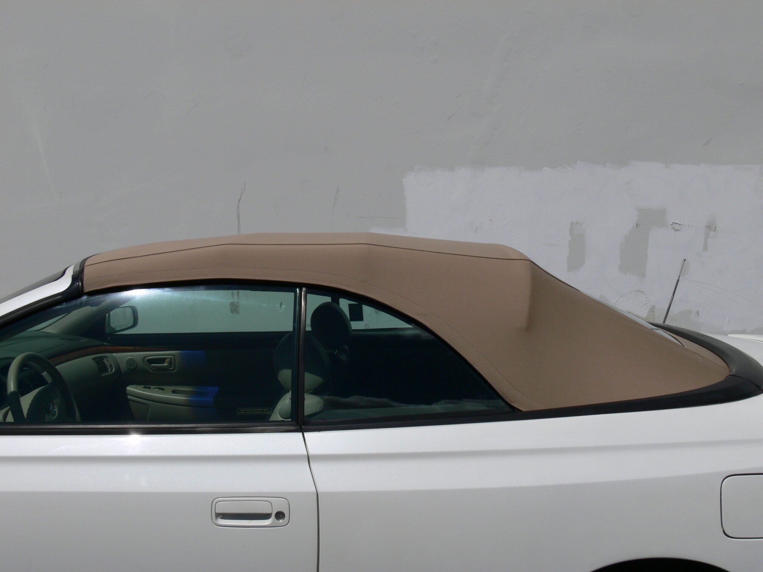 Toyota Convertible Top 2000-2003 Solara Front Section Only Beige Stayfast Canvas No Rear Window