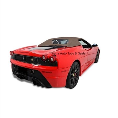 Ferrari Convertible Top 2001-2009 F430/360 Beige Twill Canvas Plastic Rear Window