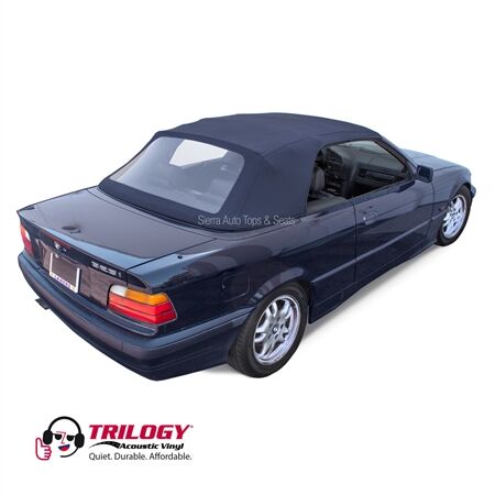 BMW Convertible Top 1994-1999 3 Series (E36) Blue Trilogy Acoustic Vinyl Plastic Rear Window