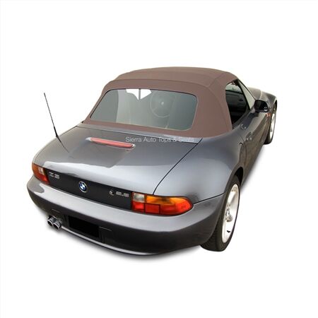 BMW Convertible Top 1996-2002 Z3 TwillFast Canvas Dark Beige Plastic Rear Window
