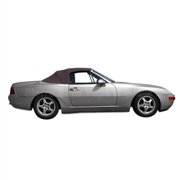 Porsche Convertible Top 1989-1995 944/968 Series Brown German Classic Canvas Plastic Rear Window