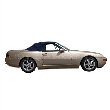 Porsche Convertible Top 1989-1995 944/968 Series Blue TwillFast Canvas Plastic Rear Window