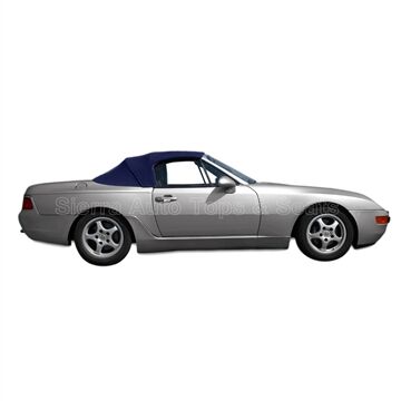 Porsche Convertible Top 1989-1995 944/968 Series Blue Stayfast Canvas Plastic Rear Window