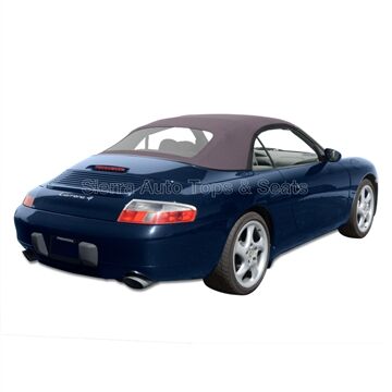 Porsche Convertible Top 1998-2001 996 Carrera Space Gray German A5 Canvas Plastic Rear Window