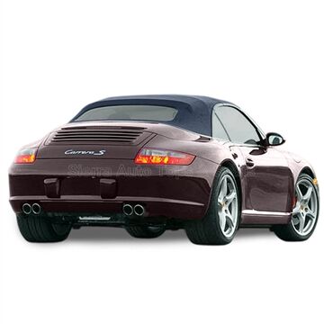 Porsche Convertible Top 2002-2008 996/997 Carrera Metropol Blue German A5 Canvas No Rear Window