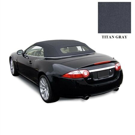 Jaguar Convertible Top 2007–2015 XK/XKR Titan Grey Twillfast RPC Canvas Glass Rear Window