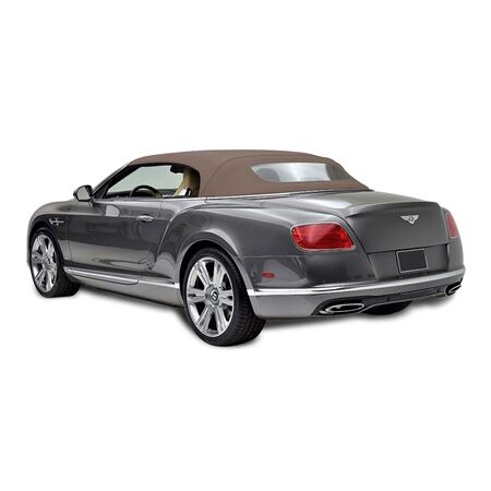 Bentley GTC Convertible Top 2007-2018 Beige Twill Canvas Glass Rear Window
