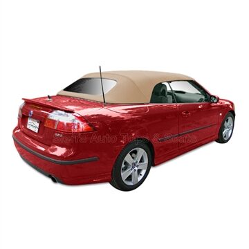 SAAB Convertible Top 1996-1998 900S/900SE Tan German Canvas No Rear Window