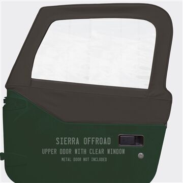 Sierra Offroad 1997-06 TJ Wrangler Factory Style Upper Doors, Khaki Diamond, Pair