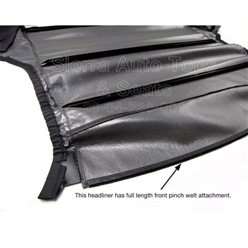 1994-1997 BMW 3 Series Headliner,Twill Charcoal, Manual Lock